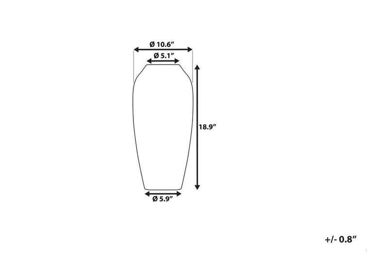 Vas Lorca 27 cm - Grå - Inredning - Dekoration & inredningsdetaljer - Vas - Blomvas
