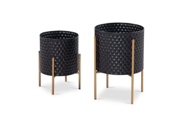 Vas Wohnling Set om 2 Aluminium Blomväxtkruka 3D-Cirkelyta Modern - Inredning - Dekoration & inredningsdetaljer - Krukor & ytterkrukor