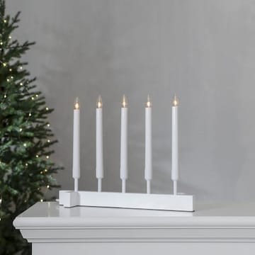 Vind Adventsljusstake 40 cm - Elljusstake i Trä för Fönster - Vit - Inredning - Dekoration & inredningsdetaljer - Julpynt & juldekoration