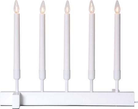 Vind Ljusstake 40 cm, vit