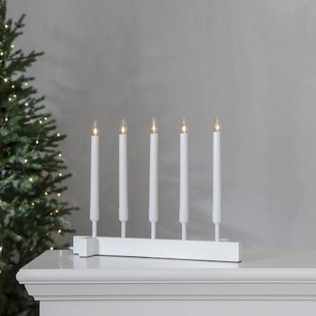 Vind Ljusstake 40 cm - vit - Inredning - Dekoration & inredningsdetaljer - Julpynt & juldekoration
