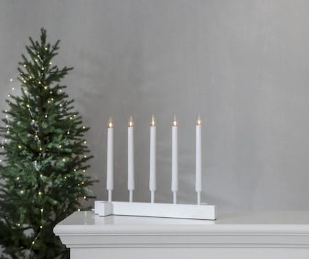 Vind Ljusstake 40 cm - vit - Inredning - Dekoration & inredningsdetaljer - Julpynt & juldekoration