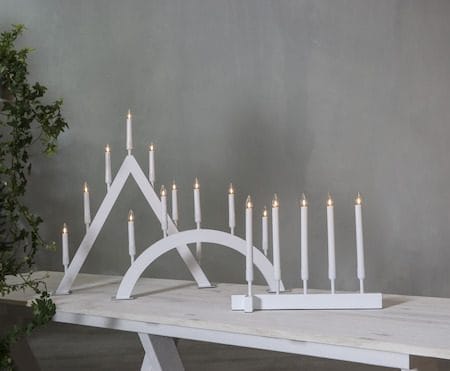 Vind Ljusstake 40 cm - vit - Inredning - Dekoration & inredningsdetaljer - Julpynt & juldekoration