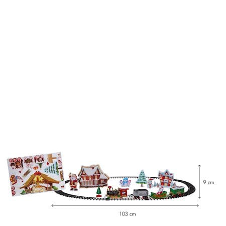 X-mas Train Dekorativt sceneri 103 cm - Flerfärgad - Inredning - Dekoration & inredningsdetaljer - Julpynt & juldekoration