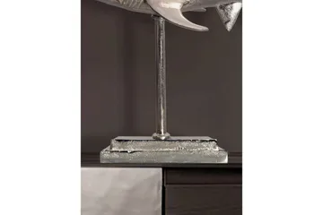 Dekorativ figur Wohnling Dekorhaj 70 cm aluminium, maritim stil Silver - Silver - Inredning - Dekoration & inredningsdetaljer