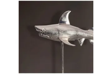 Dekorativ figur Wohnling Dekorhaj 70 cm aluminium, maritim stil Silver - Silver - Inredning - Dekoration & inredningsdetaljer