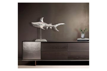 Dekorativ figur Wohnling Dekorhaj 70 cm aluminium, maritim stil Silver - Silver - Inredning - Dekoration & inredningsdetaljer