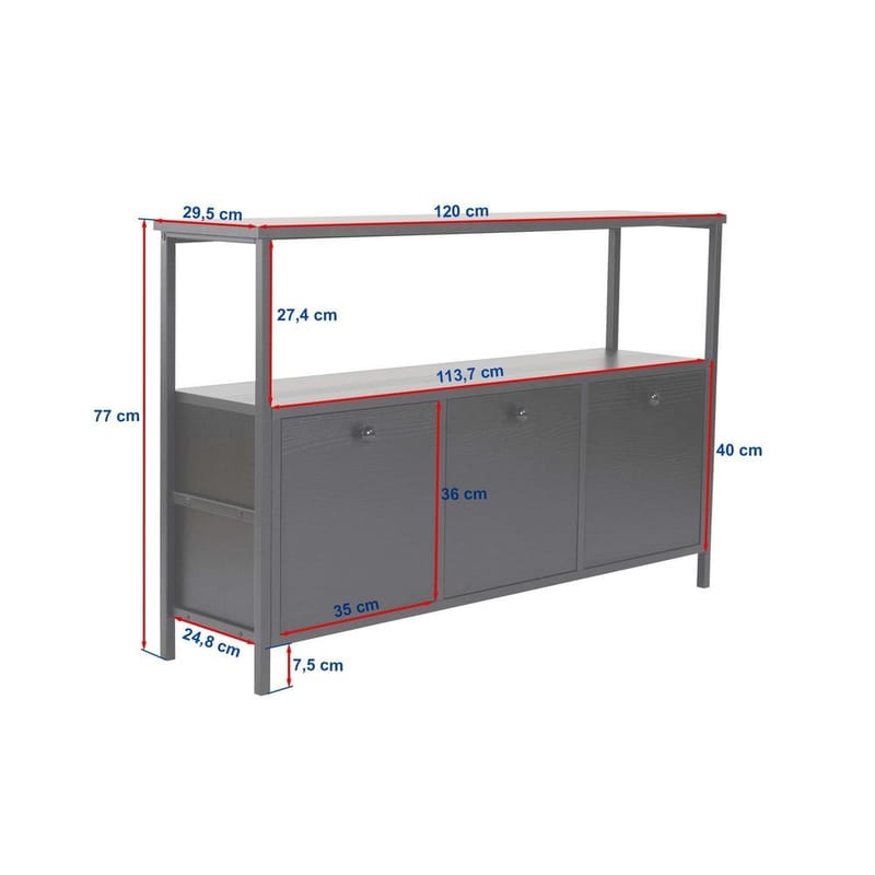Hemani Konsollbord 120 cm - Svart - Möbler - Bord & matgrupp - Avlastningsbord & sidobord - Konsolbord & hallbord