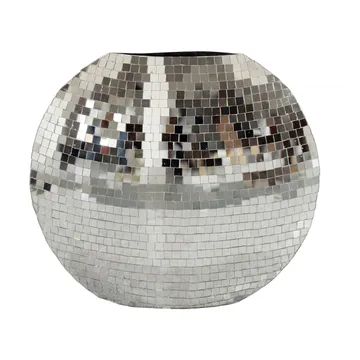 Herva Bordsvas i metall med mosaik - Silver - Inredning - Dekoration & inredningsdetaljer