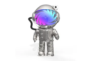 Barnlampa Mobility On Board Stellar Light Space Astronaut - Silver - Inredning - Barnrum inredning - Lampa barnrum - Skrivbordslampa barn