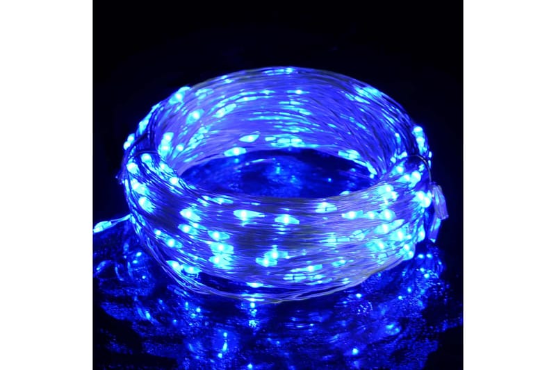Ljusslinga med 150 LED blå 15 m - be Basic - Ljusslinga inomhus - Dekorationsbelysning