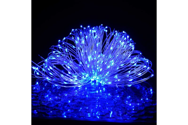 Ljusslinga med 150 LED blå 15 m - be Basic - Ljusslinga inomhus - Dekorationsbelysning