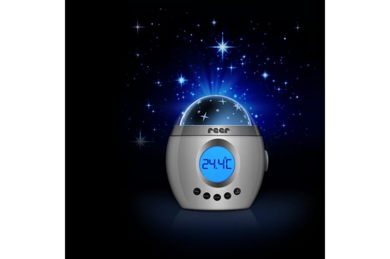 Galaxy Projektor Nattlampa Presenter med inredning i barnrum med  fjärrkontroll Star 813b, Star