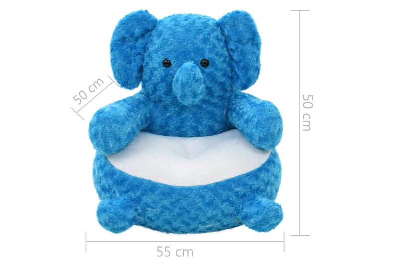 Gosedjur elefant plysch blå - Blå - Dekoration barnrum