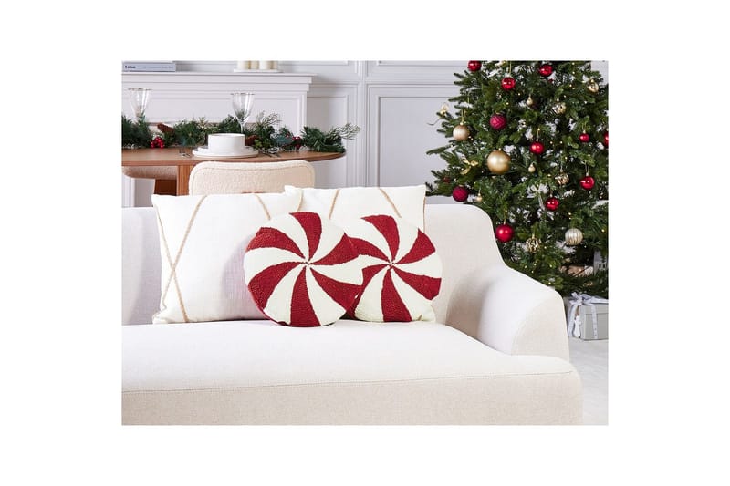 Prydnadskuddar Swirl Candy set om 2 - Inredning - Barnrum inredning - Dekoration barnrum - Vimpel barnrum