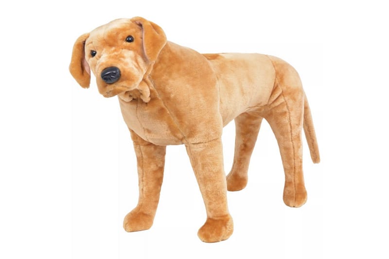Stående leksakshund labrador ljusbrun XXL - Ljusbrun - Dekoration barnrum