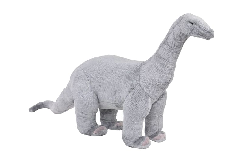 Stående plyschleksak brachiosaurus grå XXL - Grå - Dekoration barnrum
