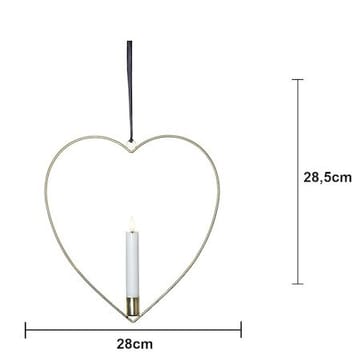 Flamme Heart Inomhusdekoration 28 cm - Mässing - Inredning - Barnrum inredning - Lampa barnrum