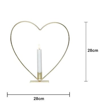 Flamme Heart Inomhusdekoration 28 cm - Mässing - Inredning - Barnrum inredning - Lampa barnrum