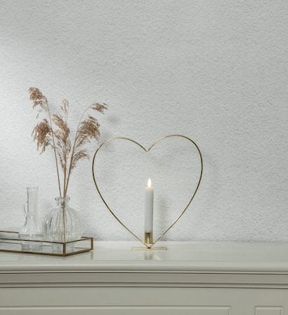 Flamme Heart Inomhusdekoration 28 cm - Mässing - Inredning - Barnrum inredning - Lampa barnrum