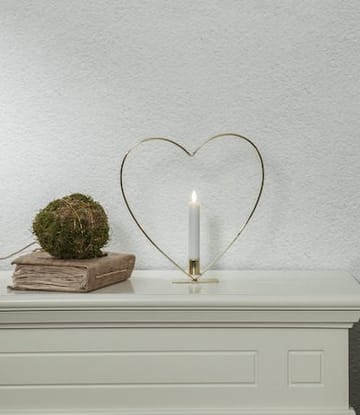 Flamme Heart Inomhusdekoration 28 cm - Mässing - Inredning - Barnrum inredning - Lampa barnrum