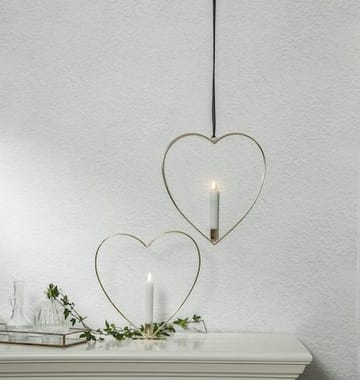 Flamme Heart Inomhusdekoration 28 cm - Mässing - Inredning - Barnrum inredning - Lampa barnrum
