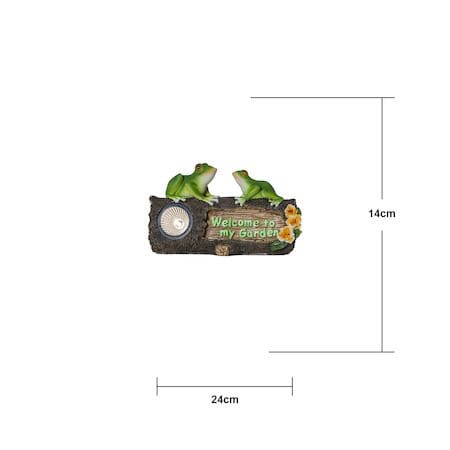 Frogy Solcellsdekoration 24 cm - grön - Inredning - Barnrum inredning - Lampa barnrum