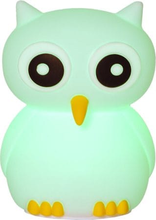 Nattlampa LED Owl USB Uppladdningsbar - Vit / Gul / Svart - Inredning - Barnrum inredning - Lampa barnrum