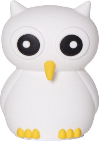 Nattlampa LED Owl USB Uppladdningsbar - Vit / Gul / Svart - Inredning - Barnrum inredning - Lampa barnrum