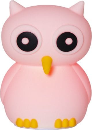 Nattlampa LED Owl USB Uppladdningsbar - Vit / Gul / Svart - Inredning - Barnrum inredning - Lampa barnrum
