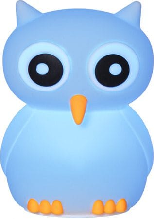 Nattlampa LED Owl USB Uppladdningsbar - Vit / Gul / Svart - Inredning - Barnrum inredning - Lampa barnrum