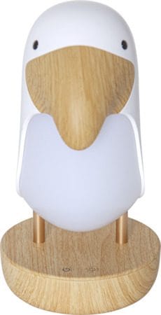 Nattlampa LED Toucan Bird USB Uppladdningsbar - Vit / Brun - Inredning - Barnrum inredning - Lampa barnrum