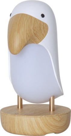 Nattlampa LED Toucan Bird USB Uppladdningsbar - Vit / Brun - Inredning - Barnrum inredning - Lampa barnrum