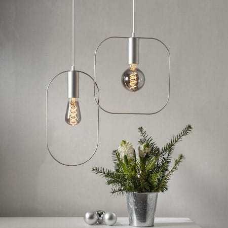 Sladdställ Hängande Dekoration Shape 38 cm - Silver / Vit - Inredning - Barnrum inredning - Lampa barnrum