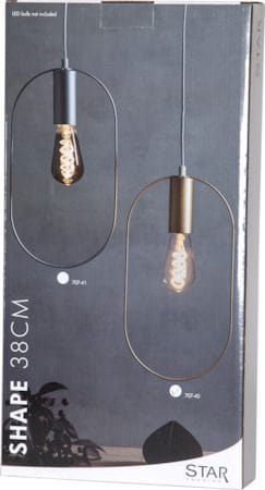 Sladdställ Hängande Dekoration Shape Ring 38 cm - Guld / Vit - Inredning - Barnrum inredning - Lampa barnrum