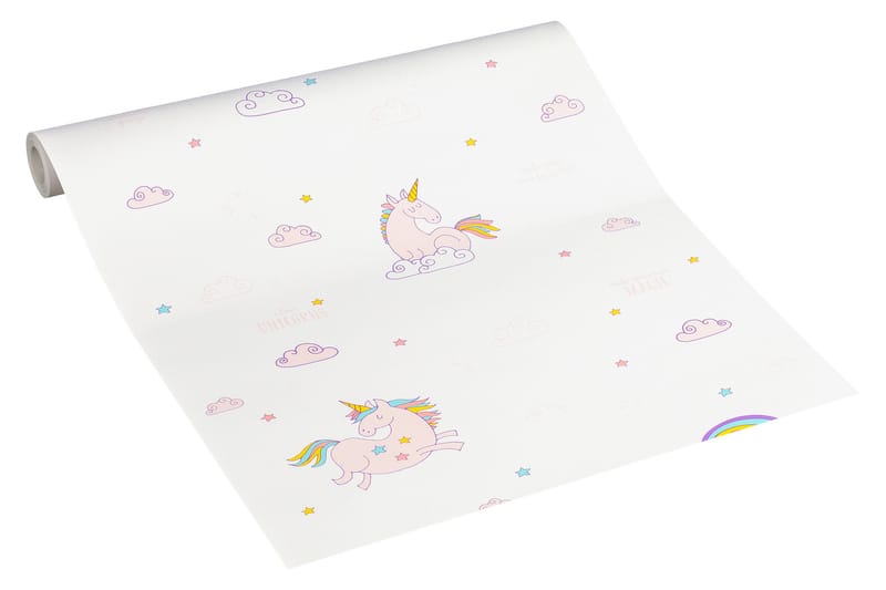 Barnrums Tapet Boys & Girls Papper Rosa - AS Creation - Inredning - Barnrum inredning - Väggdekor barnrum - Tapet barnrum