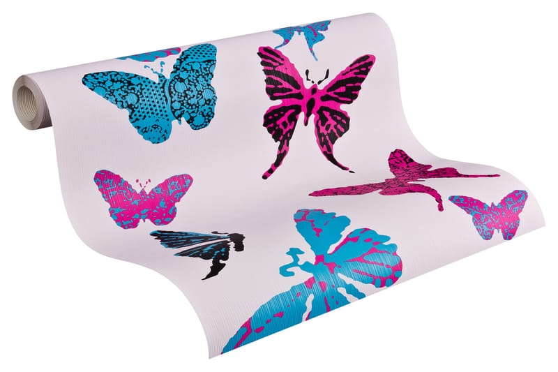 Barnrums Tapet Boys & Girls Papper Lila - AS Creation - Inredning - Barnrum inredning - Väggdekor barnrum - Tapet barnrum