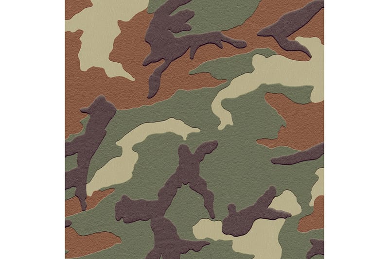 Camouflage Tapet Boys & Girls Ovävd - AS Creation - Inredning - Barnrum inredning - Väggdekor barnrum - Tapet barnrum