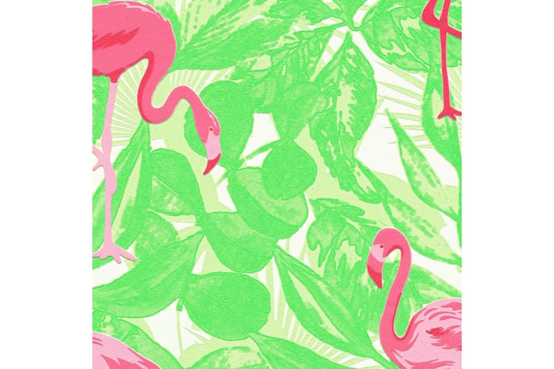 Flamingo Tapet Boys & Girls Ovävd Rosa - AS Creation - Inredning - Barnrum inredning - Väggdekor barnrum - Tapet barnrum