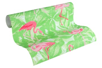 Flamingo Tapet Boys & Girls Ovävd Rosa - AS Creation - Inredning - Barnrum inredning - Väggdekor barnrum - Tapet barnrum