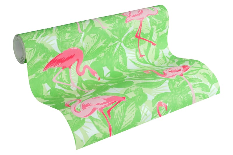 Flamingo Tapet Boys & Girls Ovävd Rosa - AS Creation - Inredning - Barnrum inredning - Väggdekor barnrum - Tapet barnrum