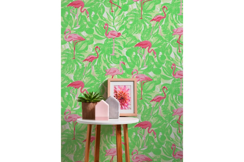 Flamingo Tapet Boys & Girls Ovävd Rosa - AS Creation - Inredning - Barnrum inredning - Väggdekor barnrum - Tapet barnrum
