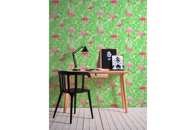 Flamingo Tapet Boys & Girls Ovävd Rosa - AS Creation - Inredning - Barnrum inredning - Väggdekor barnrum - Tapet barnrum