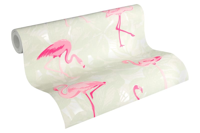 Flamingo Tapet Boys & Girls Ovävd Rosa - AS Creation - Inredning - Barnrum inredning - Väggdekor barnrum - Tapet barnrum