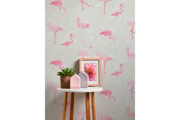 Flamingo Tapet Boys & Girls Ovävd Rosa - AS Creation - Inredning - Barnrum inredning - Väggdekor barnrum - Tapet barnrum