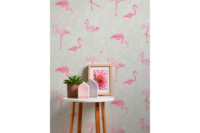 Flamingo Tapet Boys & Girls Ovävd Rosa - AS Creation - Inredning - Barnrum inredning - Väggdekor barnrum - Tapet barnrum