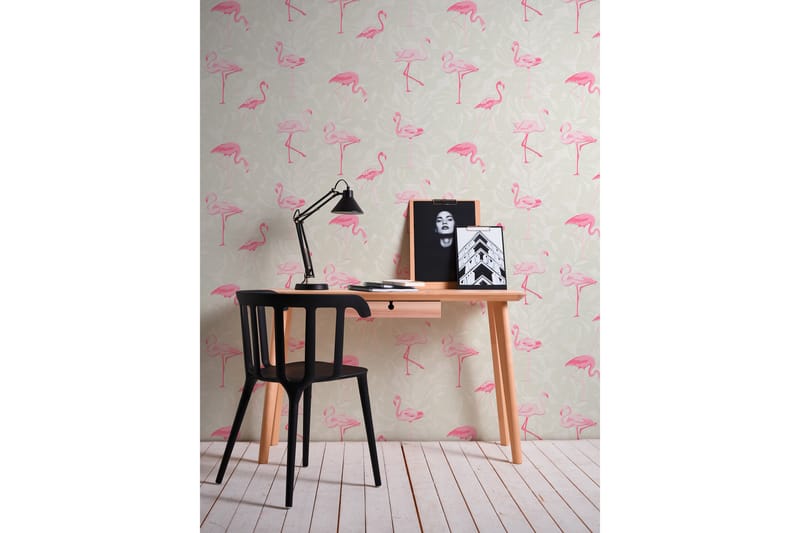 Flamingo Tapet Boys & Girls Ovävd Rosa - AS Creation - Inredning - Barnrum inredning - Väggdekor barnrum - Tapet barnrum
