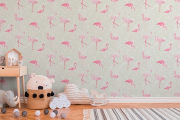 Flamingo Tapet Boys & Girls Ovävd Rosa - AS Creation - Inredning - Barnrum inredning - Väggdekor barnrum - Tapet barnrum