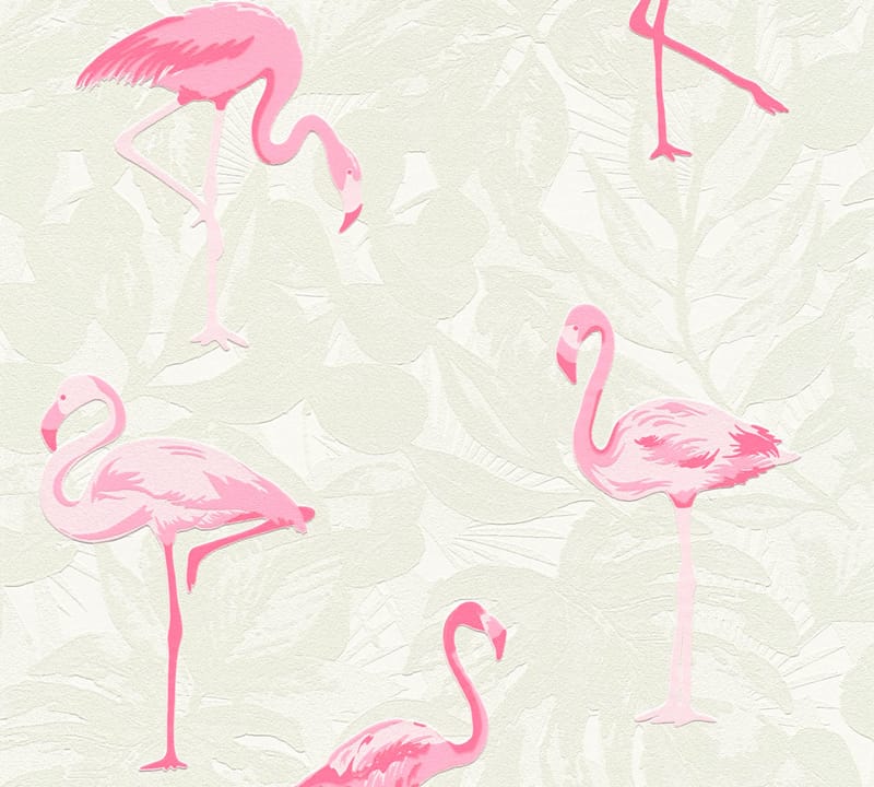 Flamingo Tapet Boys & Girls Ovävd Rosa - AS Creation - Inredning - Barnrum inredning - Väggdekor barnrum - Tapet barnrum