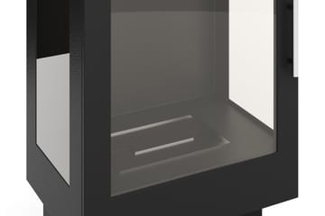 Corbo Fristående Etanolkamin 110x35x45 cm i Stål och Glas - Svart - Inredning - Kaminer - Kamin utan skorsten - Etanolkamin